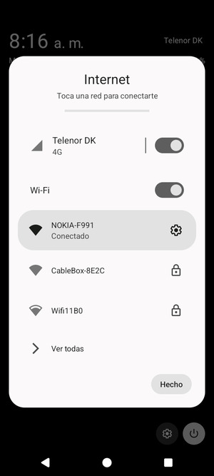 Desactive Wi-Fi