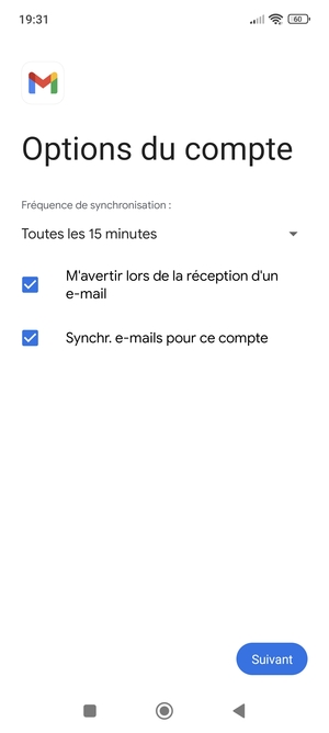Sélectionnez Suivant