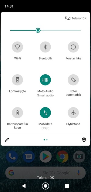 Vælg Batterisparefunktion