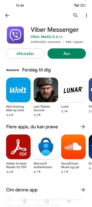 Vælg Åbn