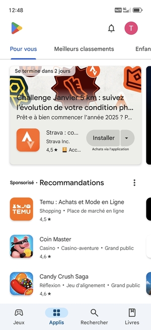 Sélectionnez Rechercher