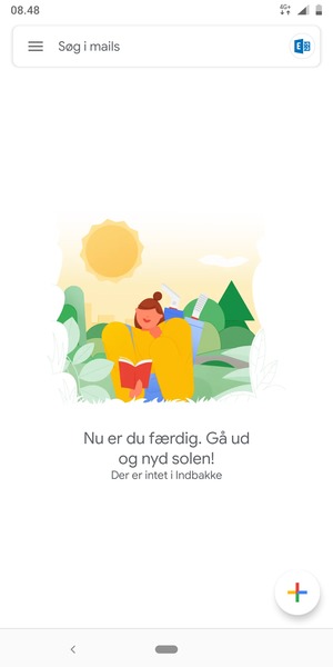 Din konto er klar til brug