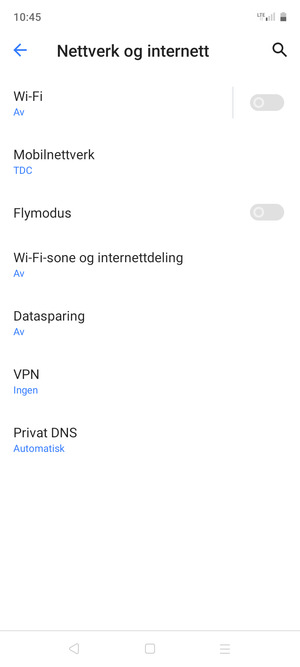 Velg Wi-Fi