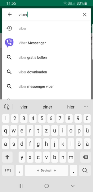 Voer de app-naam in en selecteer Zoeken