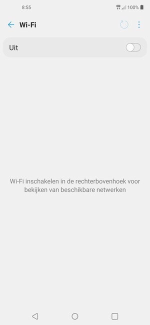 Schakel Wi-Fi in