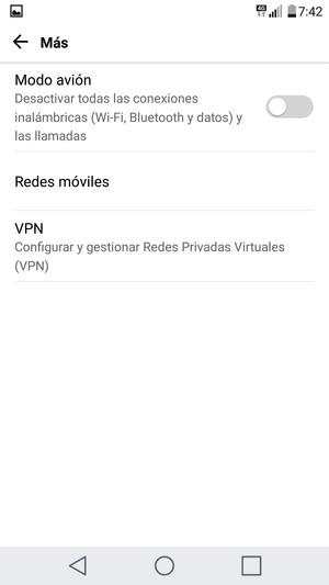 Seleccione Redes móviles