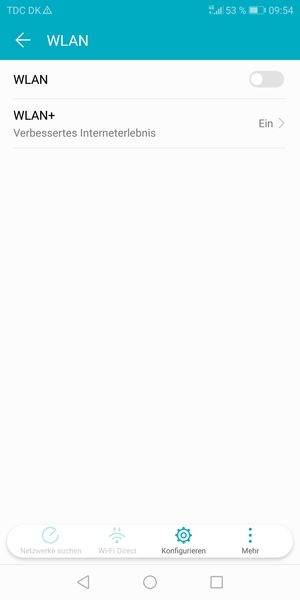 Schalten Sie WLAN ein