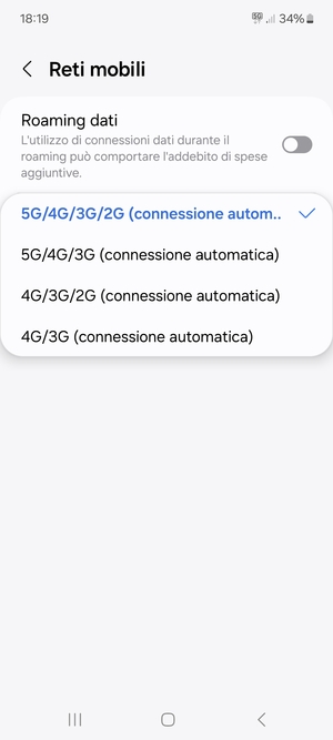 Seleziona la tua opzione preferita
