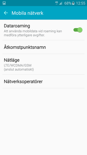 Välj Åtkomstpunktsnamn