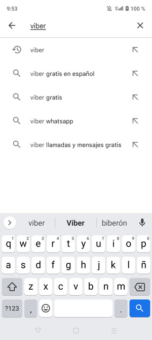 Introduzca el nombre de la aplicación y seleccione Buscar