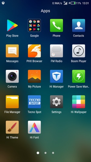 Select Settings