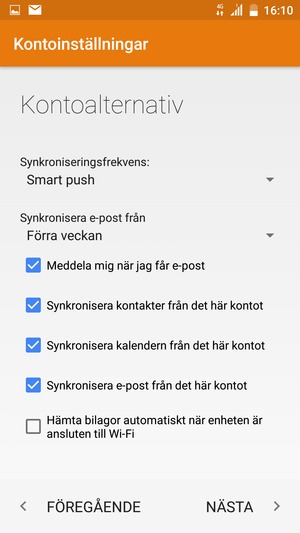 Välj NÄSTA