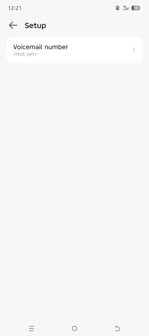 Select Voicemail number