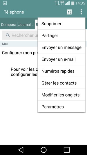 Sélectionnez Paramètres