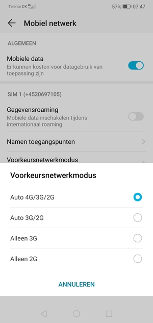 Selecteer uw voorkeursoptie