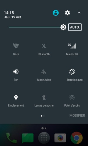 Sélectionnez AUTO