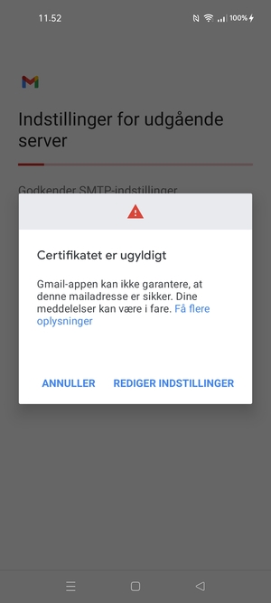 Vælg REDIGER INDSTILLINGER