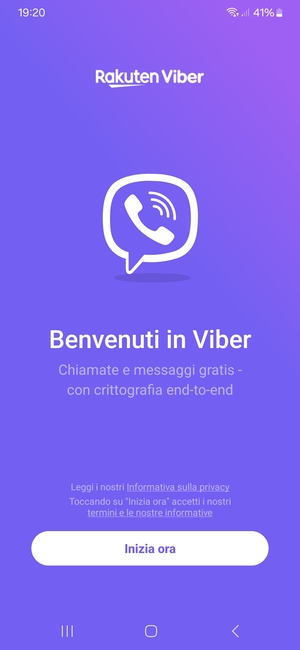 L'app è pronta per l'uso