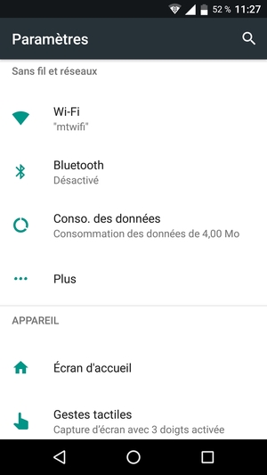 Sélectionnez Plus