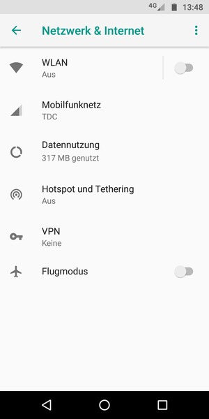 Wählen Sie Mobilfunknetz