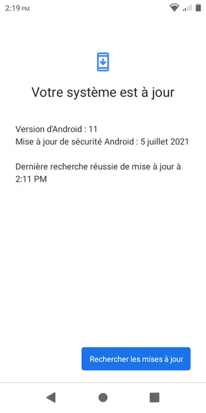 Sélectionnez Rechercher les mises à jour