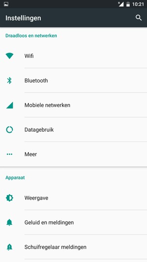 Selecteer Mobiele netwerken