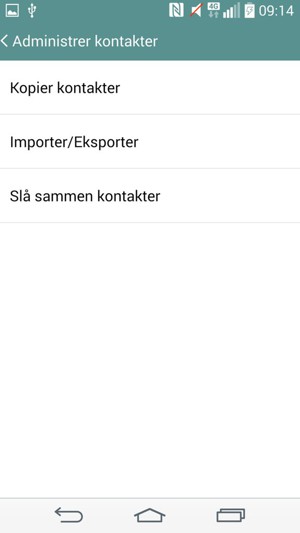 Velg Importer/Eksporter