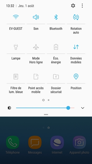 Désactiver Wi-Fi et Bluetooth