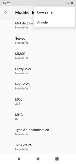 Sélectionnez Enregistrer