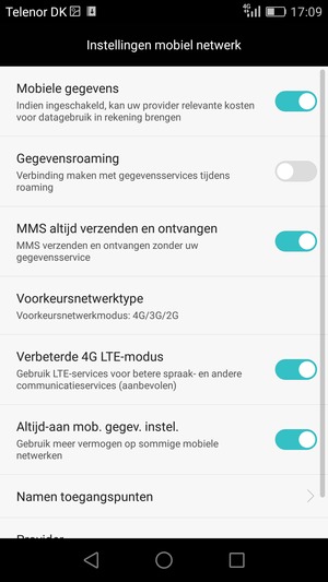 Selecteer Namen toegangspunten