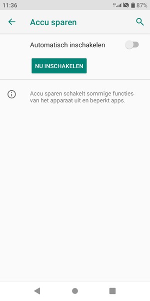 Selecteer NU INSCHAKELEN