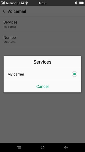 Select My carrier
