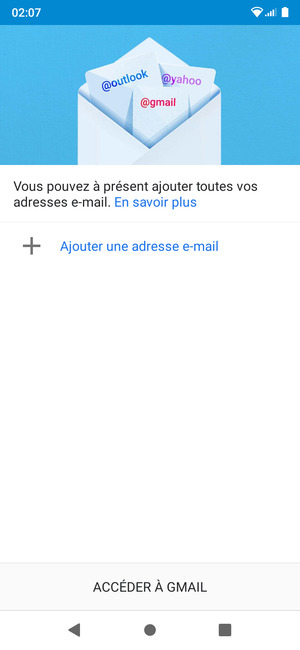Sélectionnez Ajouter une adresse e-mail