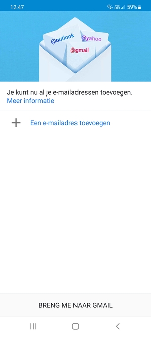 Selecteer Een e-mailadres toevoegen