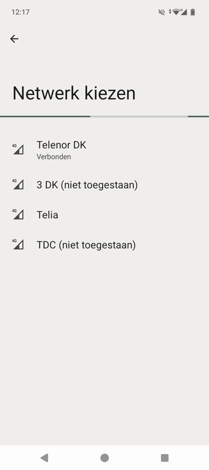 Wacht tot de zoekopdracht beëindigd is