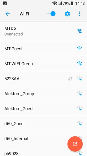 You are now connected to the Wi-Fi network