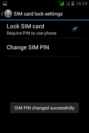 Your SIM PIN has been changed