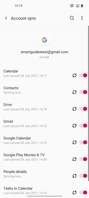 Your contacts from Google will now be synced to your phone