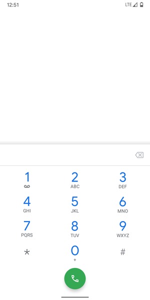 Press and hold the number 1