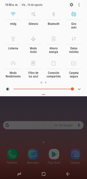 Seleccione Silencio para volver al modo de sonido