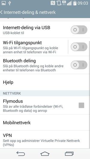 Velg Mobilnettverk