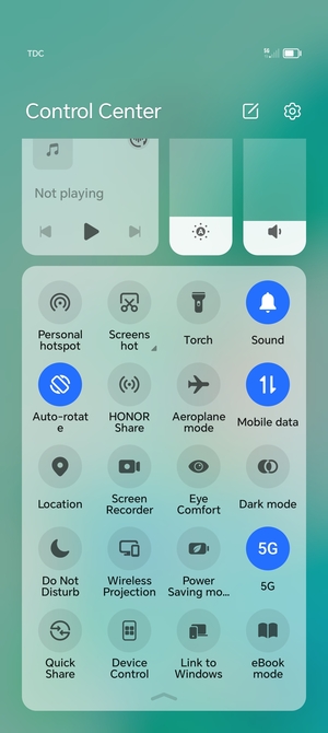 Scroll to and select Power Saving mode