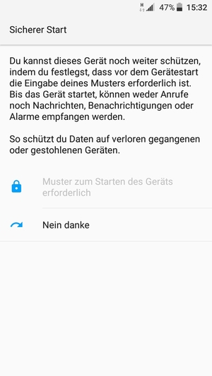 Wählen Sie die gewünschte Option