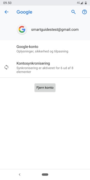 Vælg Kontosynkronisering