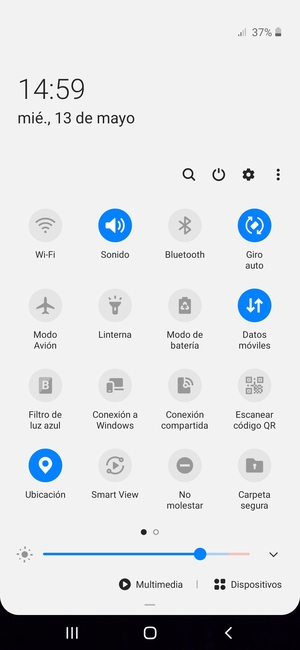 Desactive Ubicación