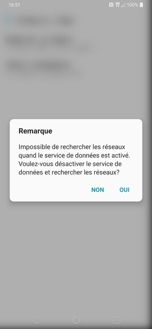 Sélectionnez OUI