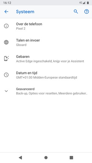 Selecteer Geavanceerd