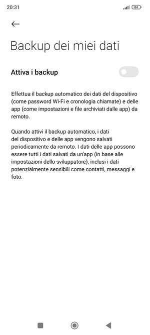 Attiva Attiva backup