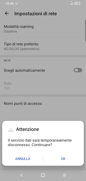 Seleziona OK