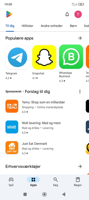 Vælg Søg